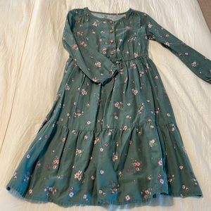 Girl’s long sleeved cotton dress
